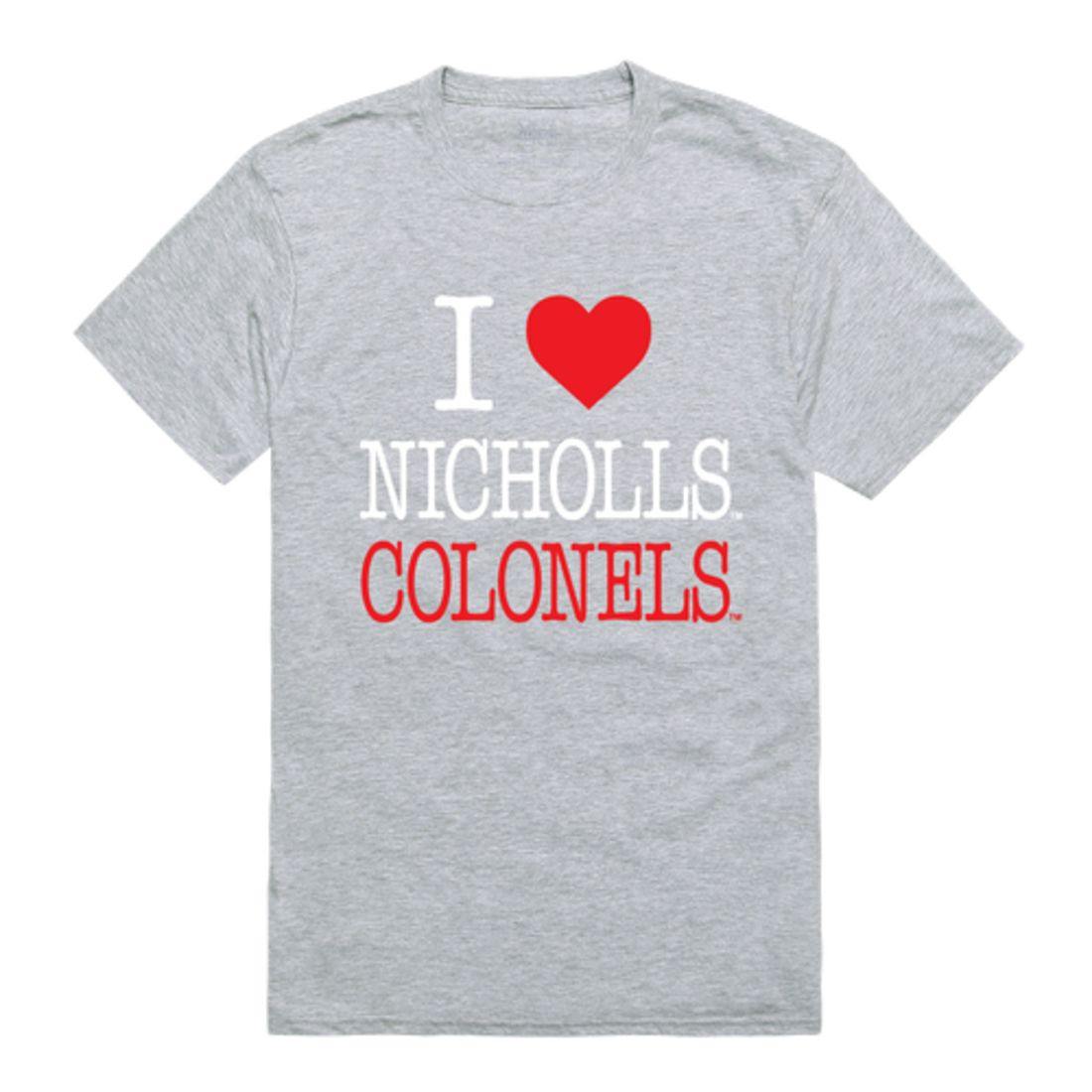 I Love Nicholls State University Colonels T-Shirt-Campus-Wardrobe