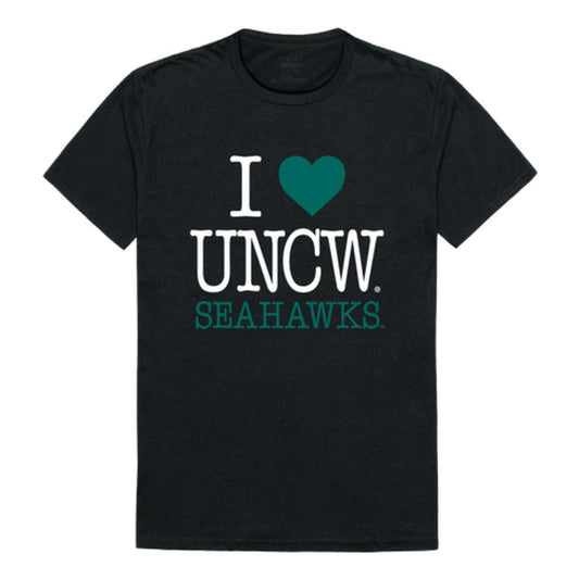 I Love UNCW University of North Carolina Wilmington Seahawks T-Shirt-Campus-Wardrobe