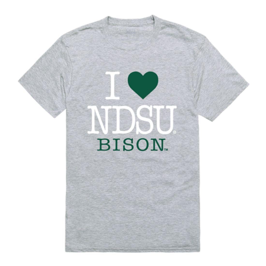 I Love NDSU North Dakota State University Bison Thundering Herd T-Shirt-Campus-Wardrobe