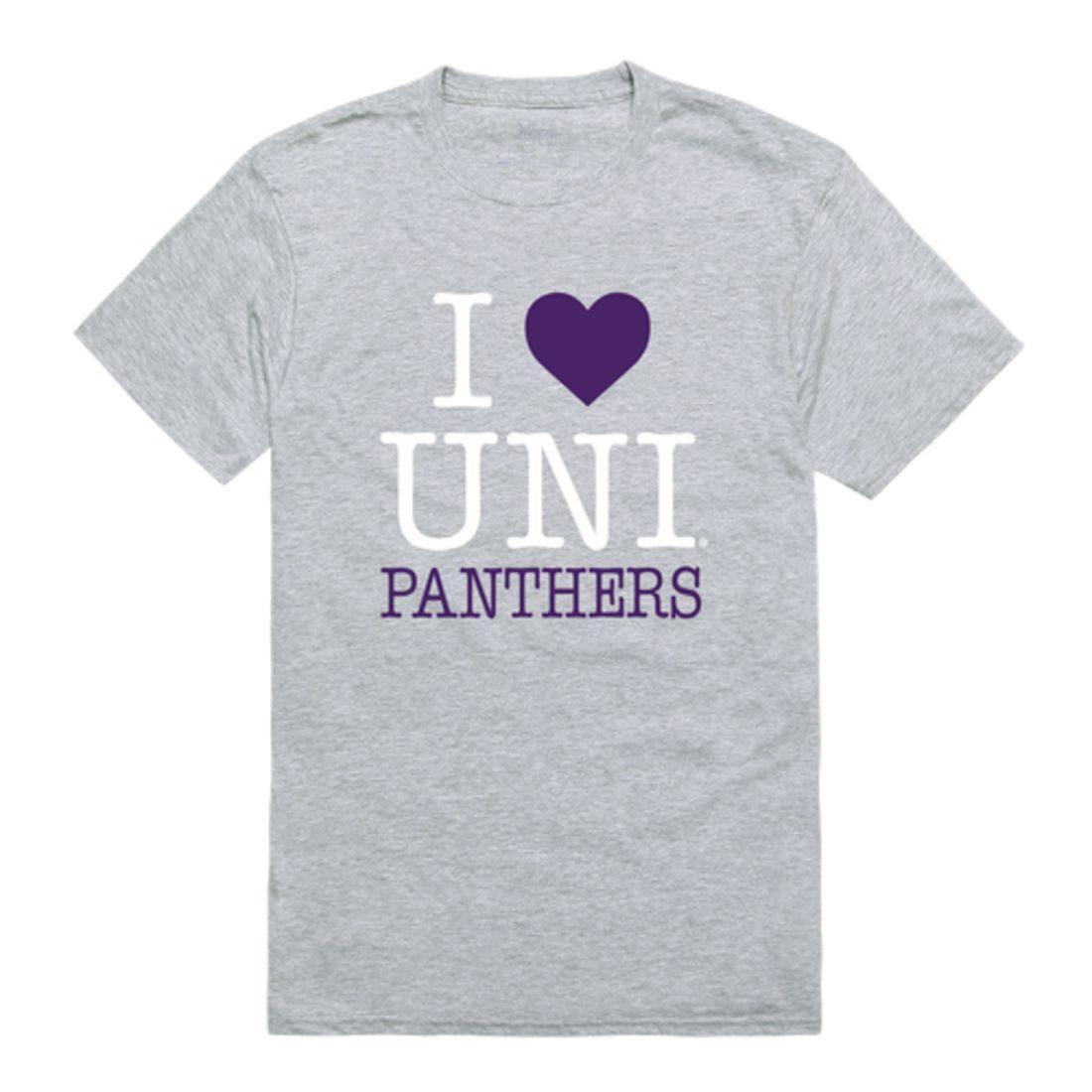 I Love UNI University of Northen Iowa Panthers T-Shirt-Campus-Wardrobe