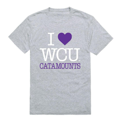 I Love WCU Western Carolina University Catamounts T-Shirt-Campus-Wardrobe