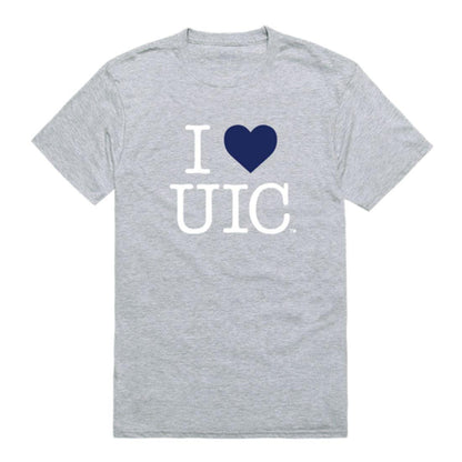 I Love UIC University of Illinois at Chicago Flames T-Shirt-Campus-Wardrobe