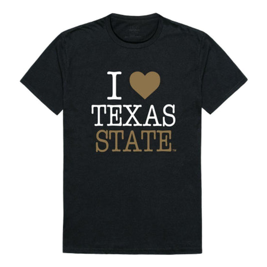 I Love Texas State University Bobcats T-Shirt-Campus-Wardrobe
