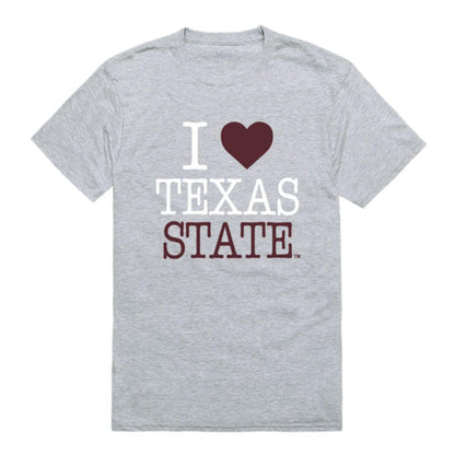 I Love Texas State University Bobcats T-Shirt-Campus-Wardrobe