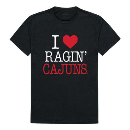 I Love UL University of Louisiana at Lafayette Ragin' Cajuns T-Shirt-Campus-Wardrobe
