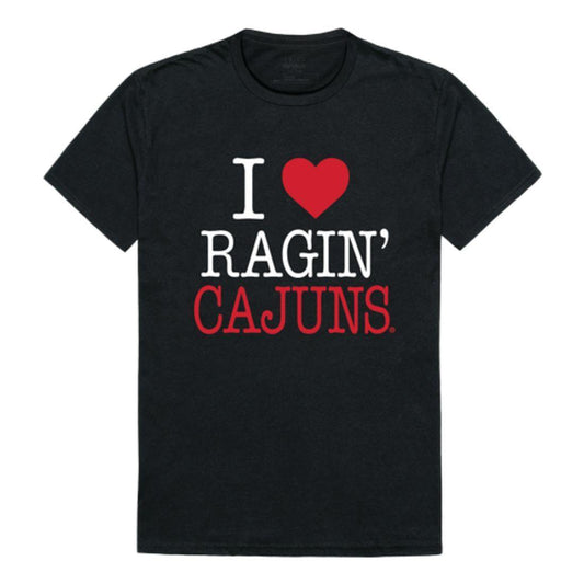 I Love UL University of Louisiana at Lafayette Ragin' Cajuns T-Shirt-Campus-Wardrobe