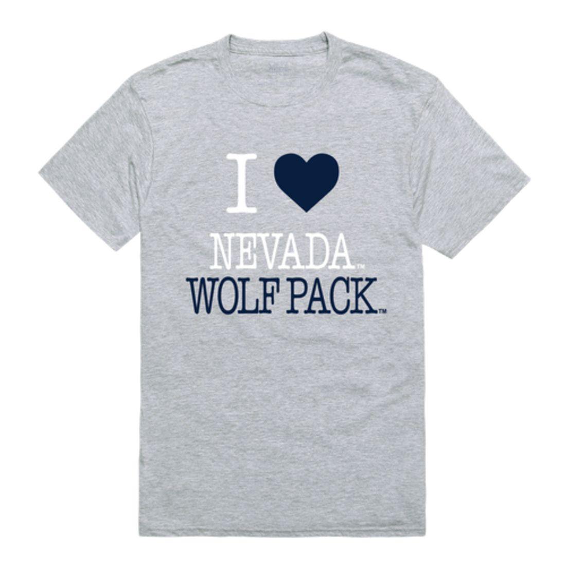 I Love University of Nevada Wolf Pack T-Shirt-Campus-Wardrobe