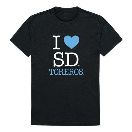I Love USD University of San Diego Toreros T-Shirt-Campus-Wardrobe