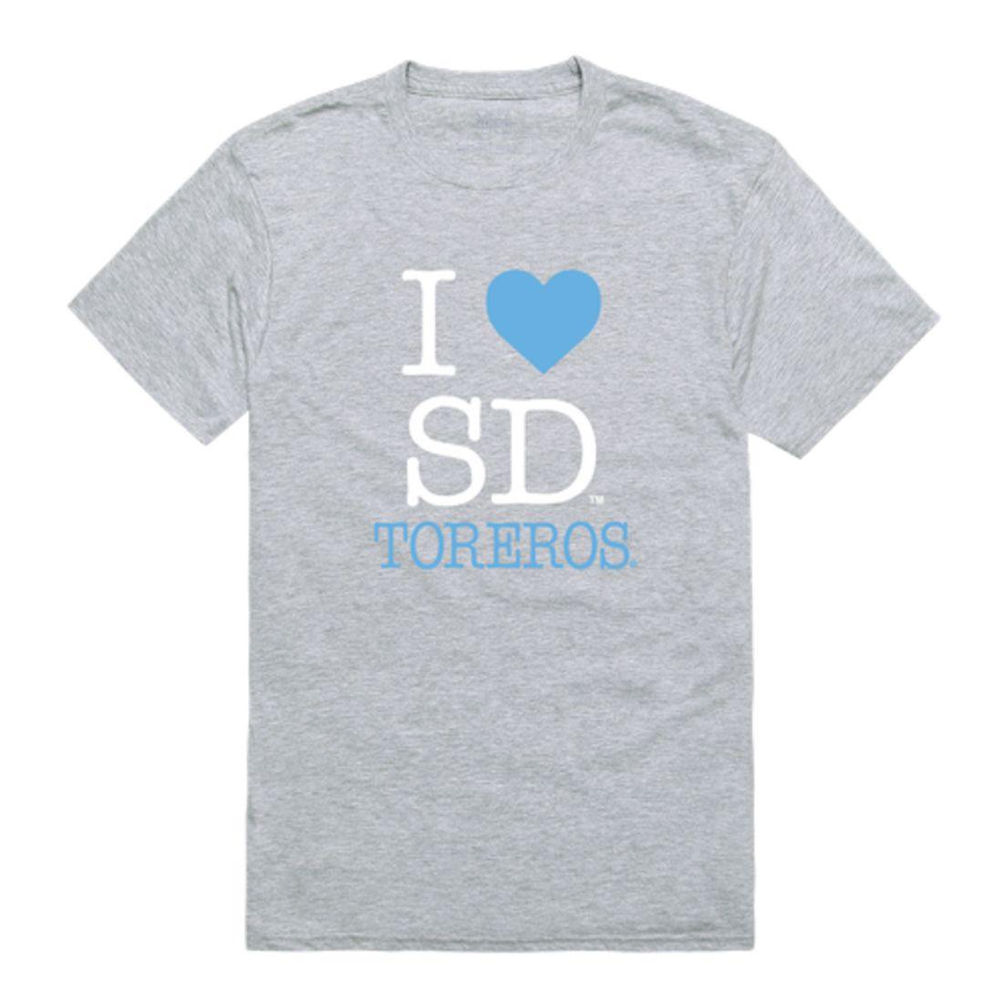 I Love USD University of San Diego Toreros T-Shirt-Campus-Wardrobe
