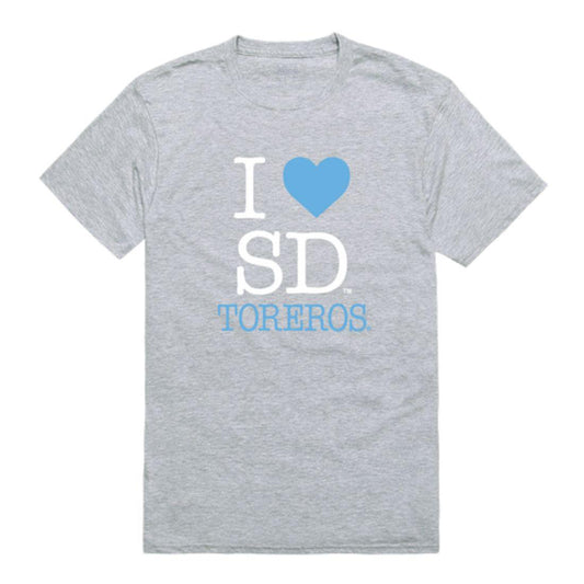 Mouseover Image, I Love USD University of San Diego Toreros T-Shirt-Campus-Wardrobe
