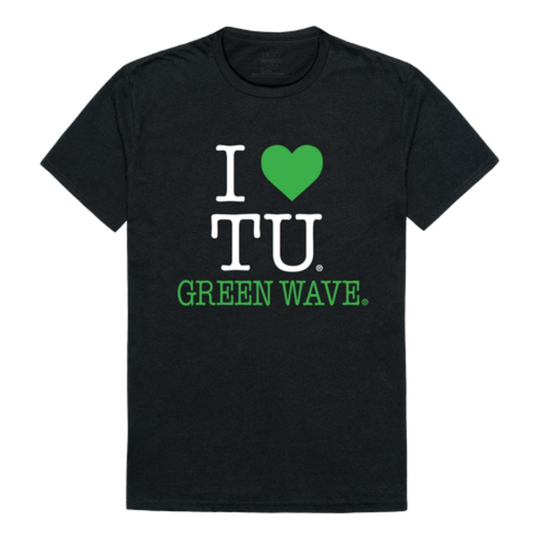 I Love Tulane University Green Waves T-Shirt-Campus-Wardrobe