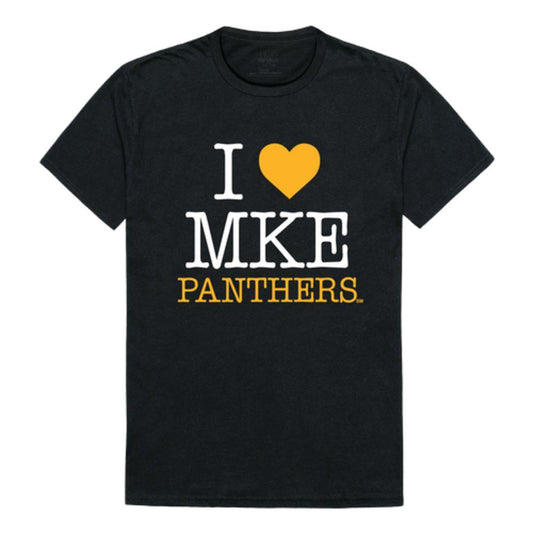 I Love UW University of Wisconsin Milwaukee Panthers T-Shirt-Campus-Wardrobe