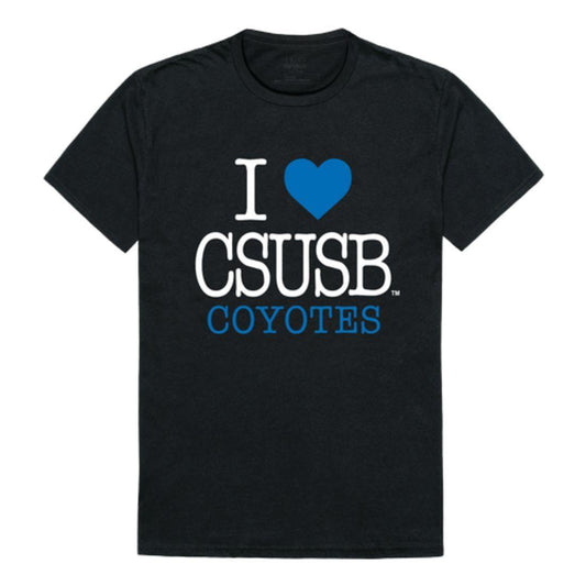 I Love CSUSB California State University San Bernardino Coyotes T-Shirt-Campus-Wardrobe