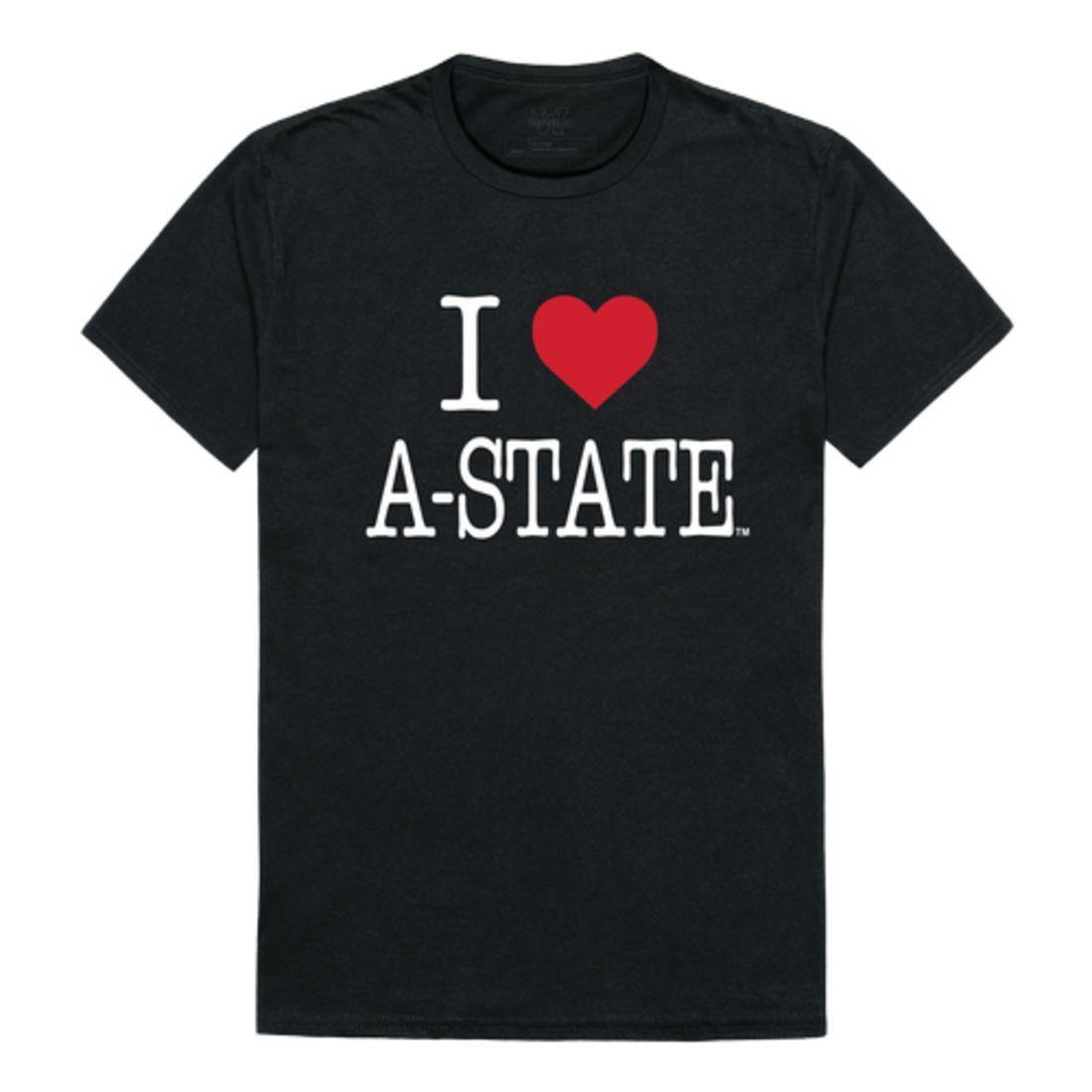 I Love Arkansas State University A-State Wolves T-Shirt-Campus-Wardrobe