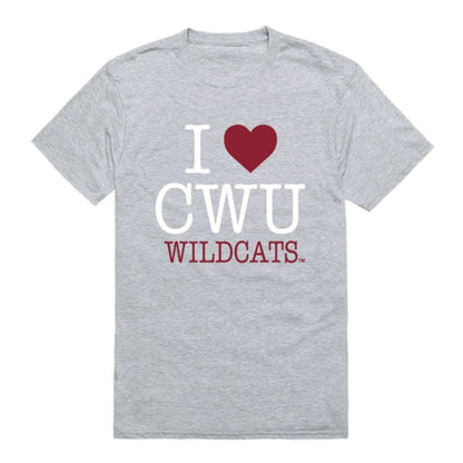 I Love CWU Central Washington University Wildcats T-Shirt-Campus-Wardrobe