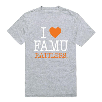 I Love FAMU Florida A&M University Rattlers T-Shirt-Campus-Wardrobe