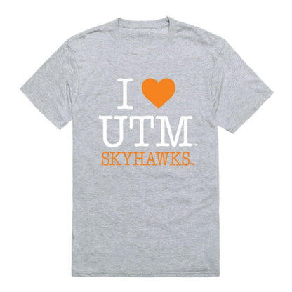 I Love UT University of Tennessee at Martin Skyhawks T-Shirt-Campus-Wardrobe