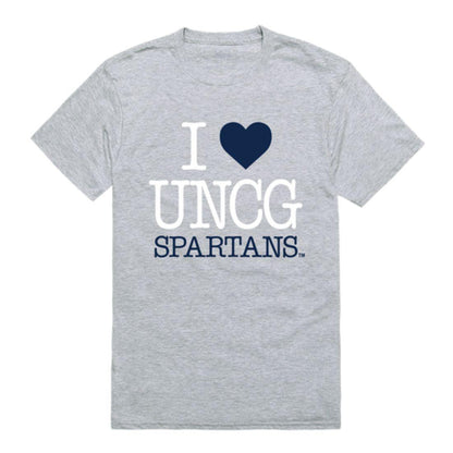 I Love UNCG University of North Carolina at Greensboro Spartans T-Shirt-Campus-Wardrobe