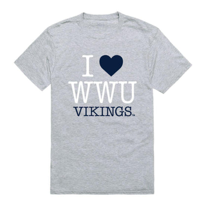 I Love WWU Western Washington University Vikings T-Shirt-Campus-Wardrobe