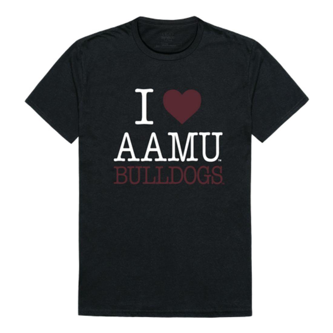 I Love AAMU Alabama A&M University Bulldogs T-Shirt-Campus-Wardrobe