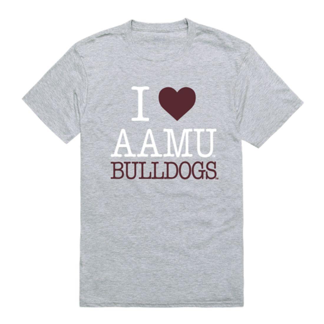 I Love AAMU Alabama A&M University Bulldogs T-Shirt-Campus-Wardrobe