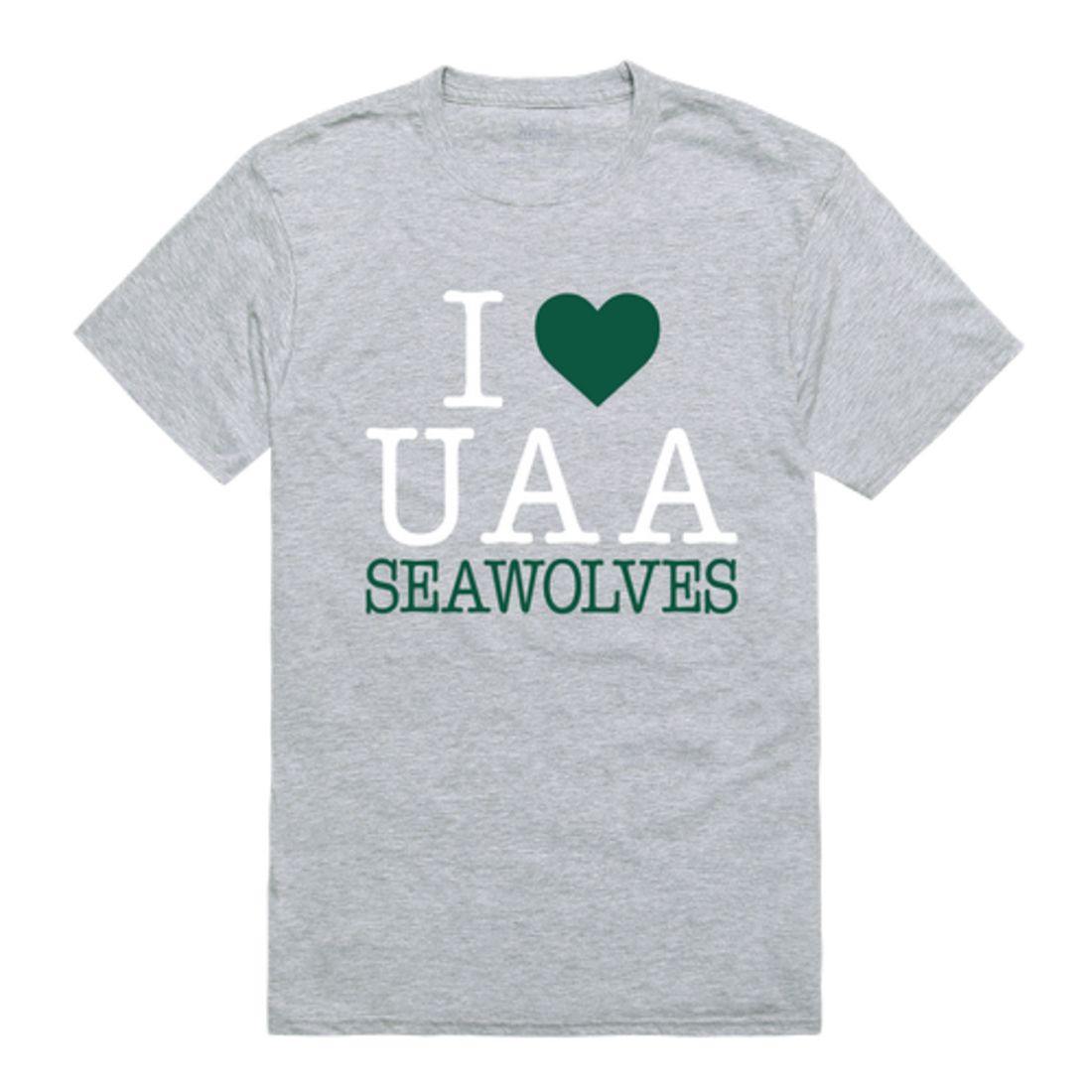 I Love UAA University of Alaska Anchorage Sea Wolves T-Shirt-Campus-Wardrobe