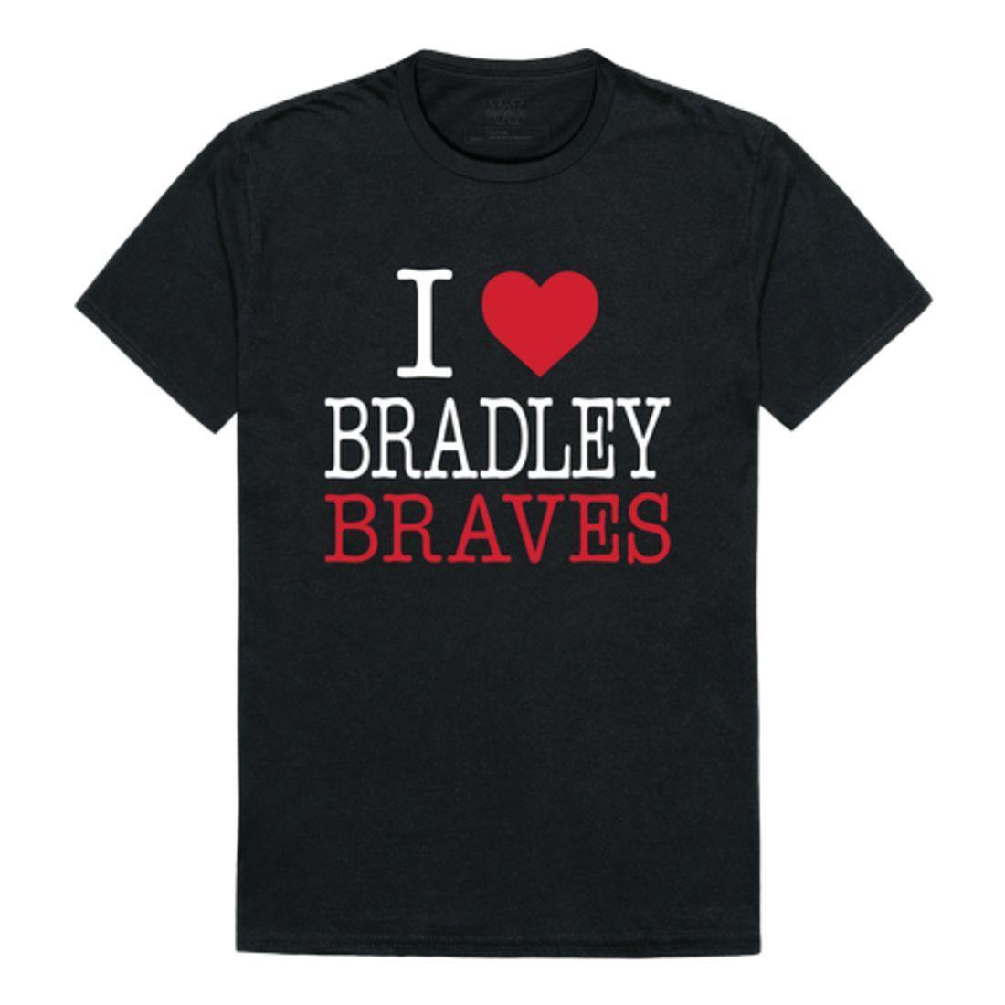 I Love Bradley University Braves T-Shirt-Campus-Wardrobe