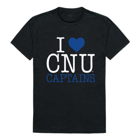 I Love CNU Christopher Newport University Captains T-Shirt-Campus-Wardrobe