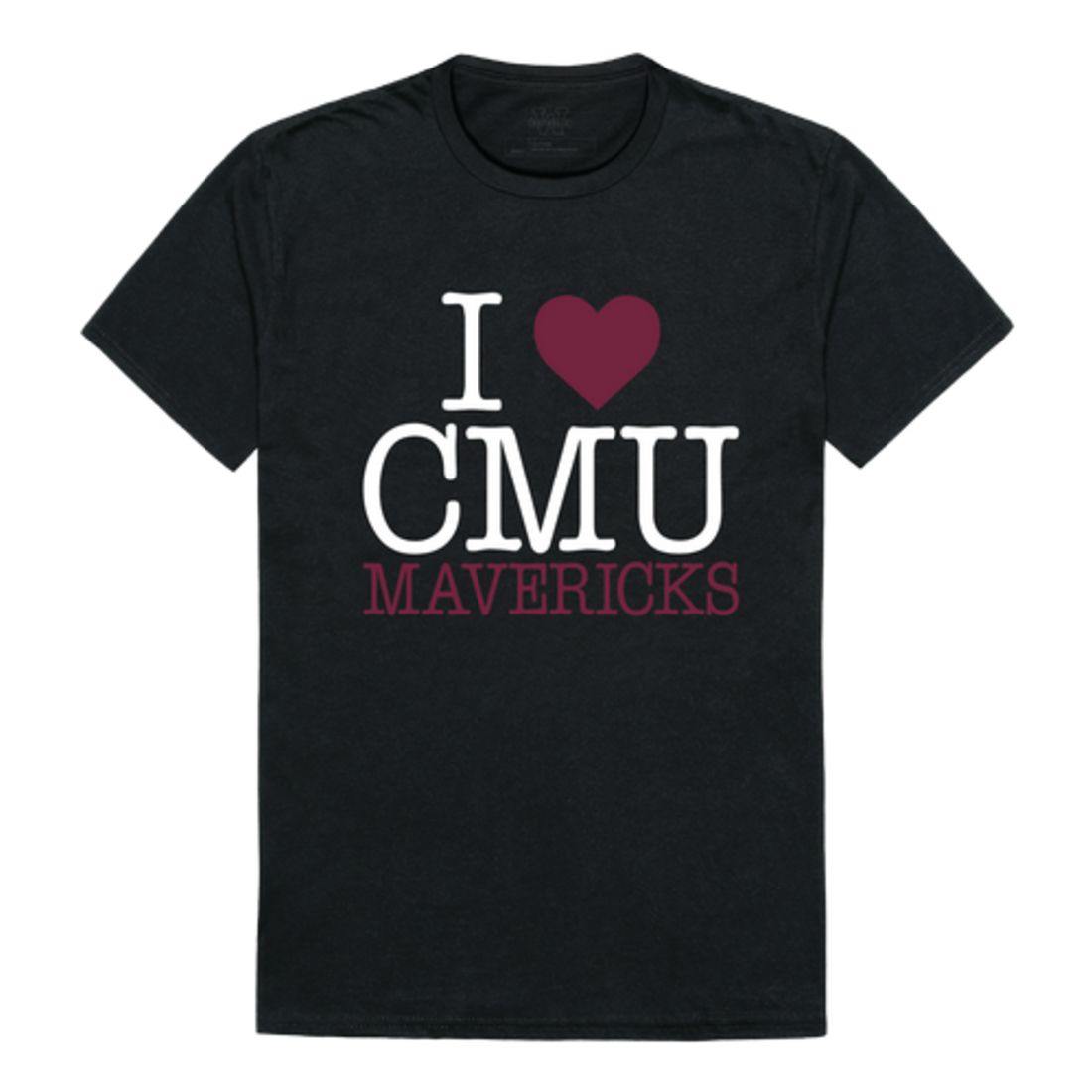 I Love CMU Colorado Mesa University Maverick T-Shirt-Campus-Wardrobe