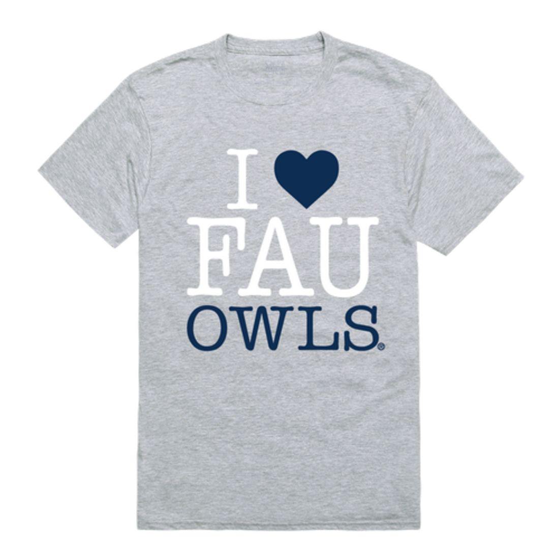 I Love FAU Florida Atlantic University Owls T-Shirt-Campus-Wardrobe