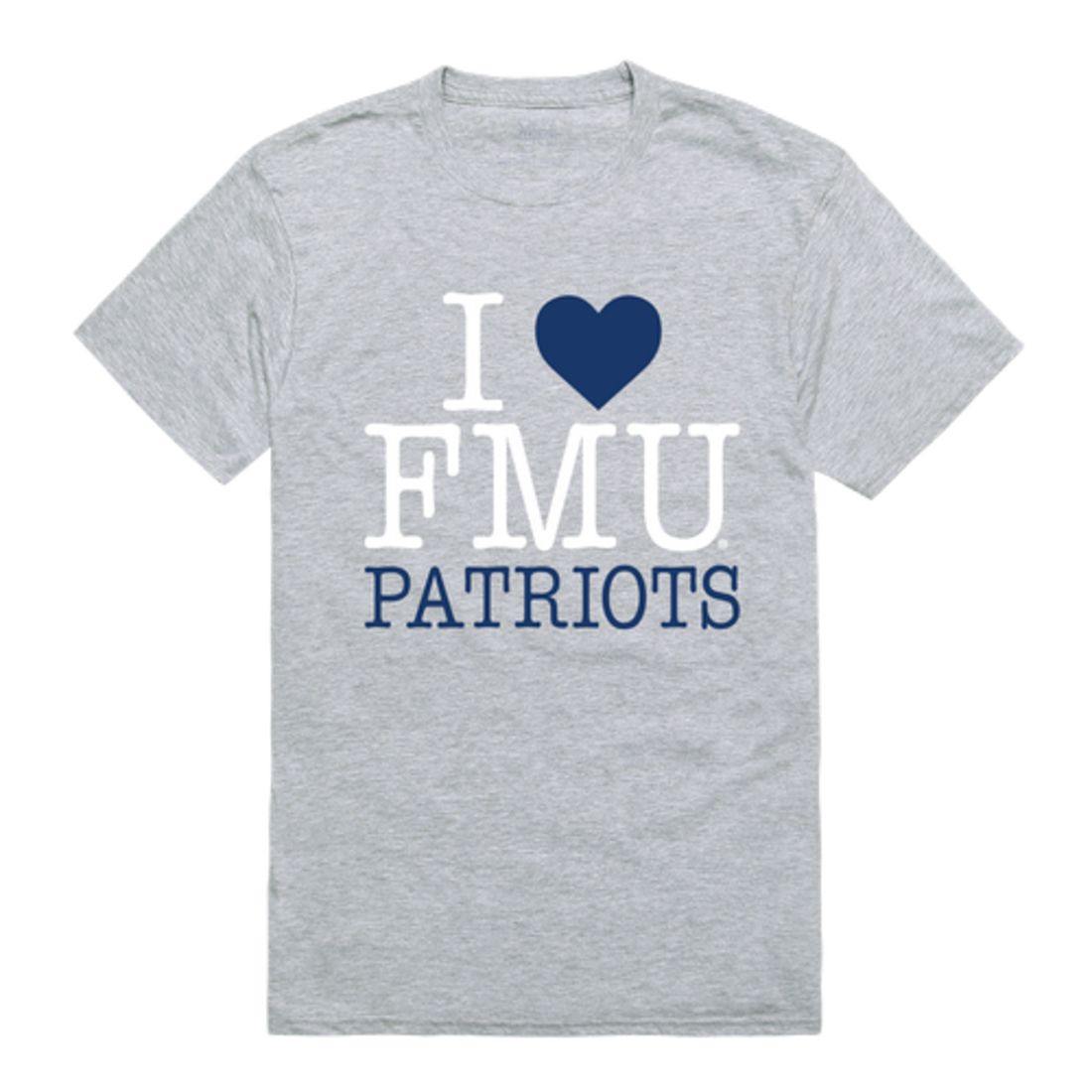 I Love FMU Francis Marion University Patriots T-Shirt-Campus-Wardrobe