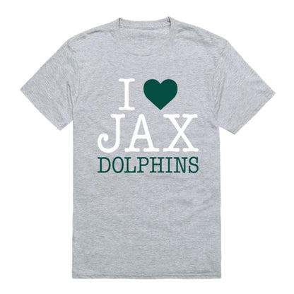 I Love JU Jacksonville University Dolphin T-Shirt-Campus-Wardrobe