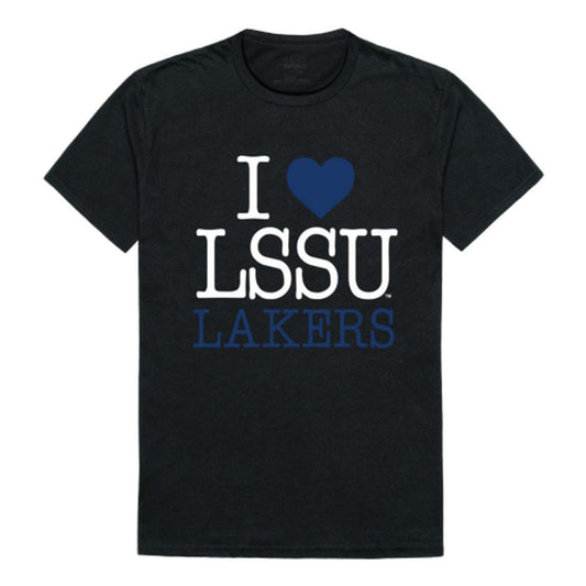 I Love LSSU Lake Superior State University Lakers T-Shirt-Campus-Wardrobe
