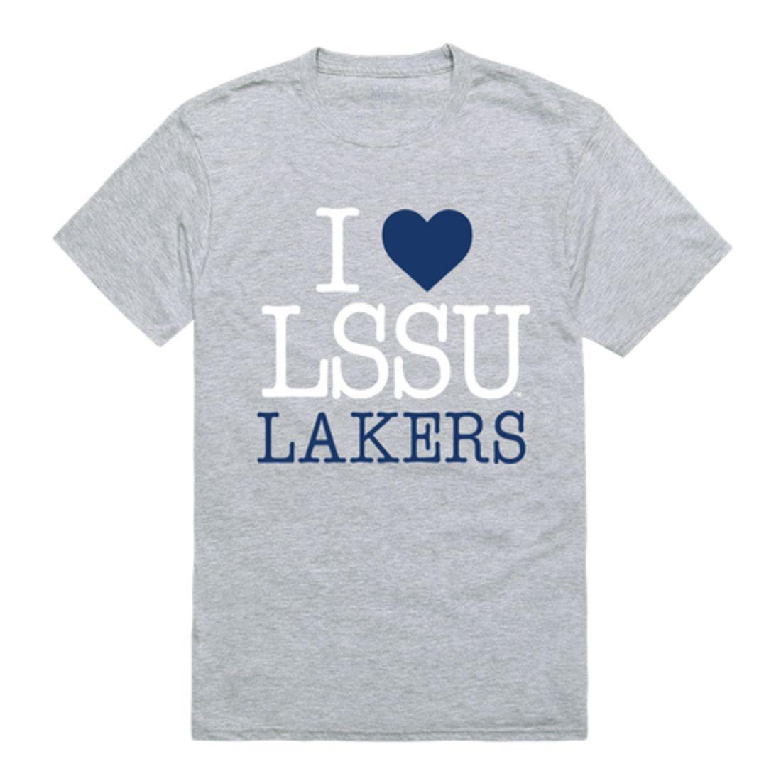 I Love LSSU Lake Superior State University Lakers T-Shirt-Campus-Wardrobe