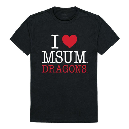 I Love MSUM Minnesota State University Moorhead Dragons T-Shirt-Campus-Wardrobe