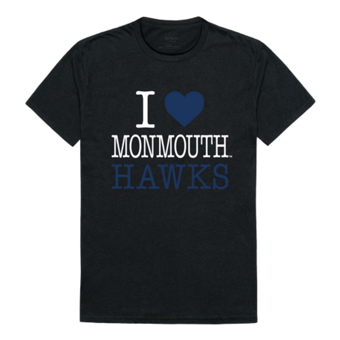 I Love Monmouth University Hawks T-Shirt-Campus-Wardrobe