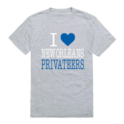 I Love UNO University of New Orleans Privateers T-Shirt-Campus-Wardrobe