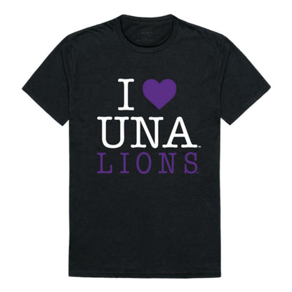 I Love UNA University of North Alabama Lions T-Shirt-Campus-Wardrobe