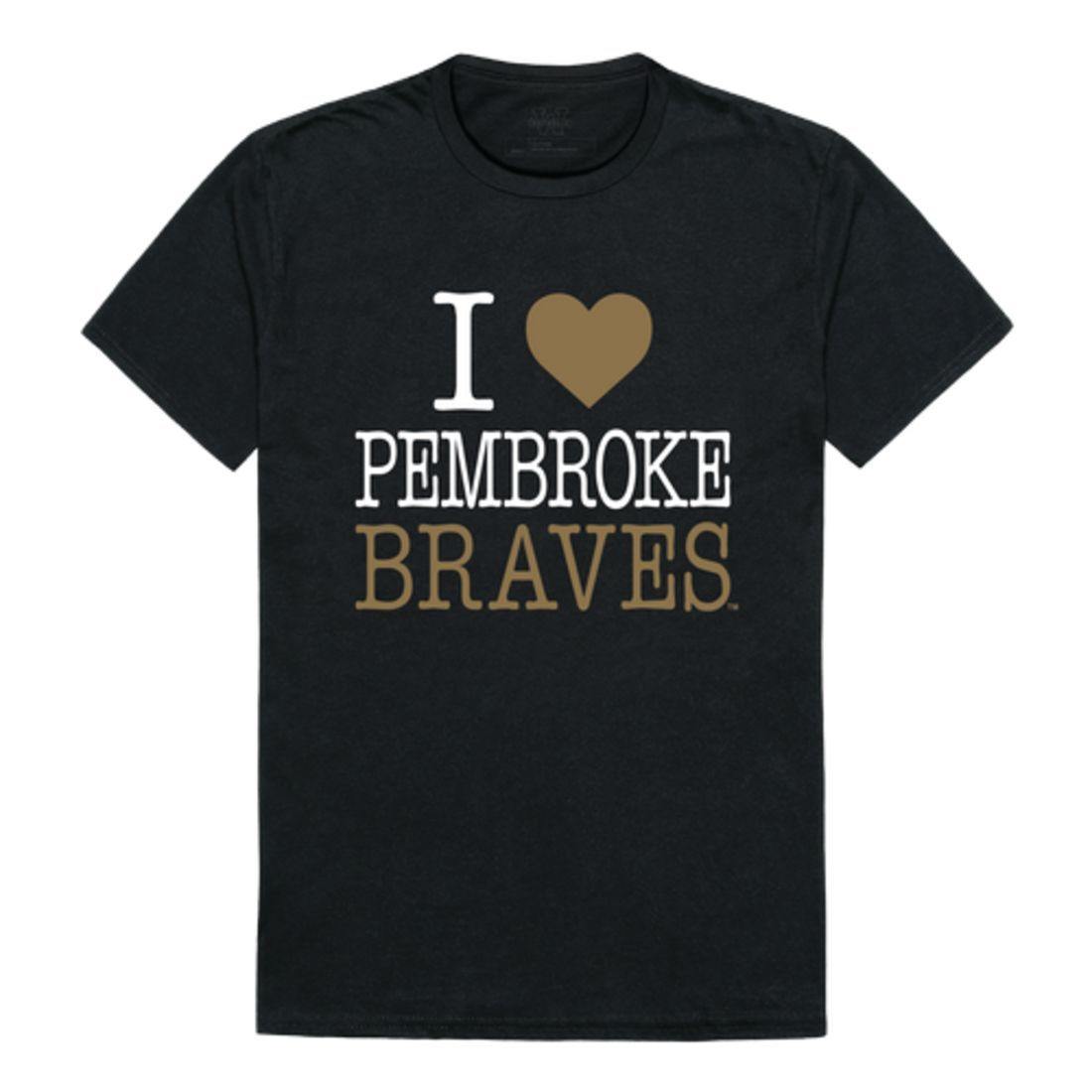 I Love UNCP University of North Carolina at Pembroke Braves T-Shirt-Campus-Wardrobe