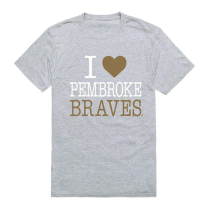 I Love UNCP University of North Carolina at Pembroke Braves T-Shirt-Campus-Wardrobe