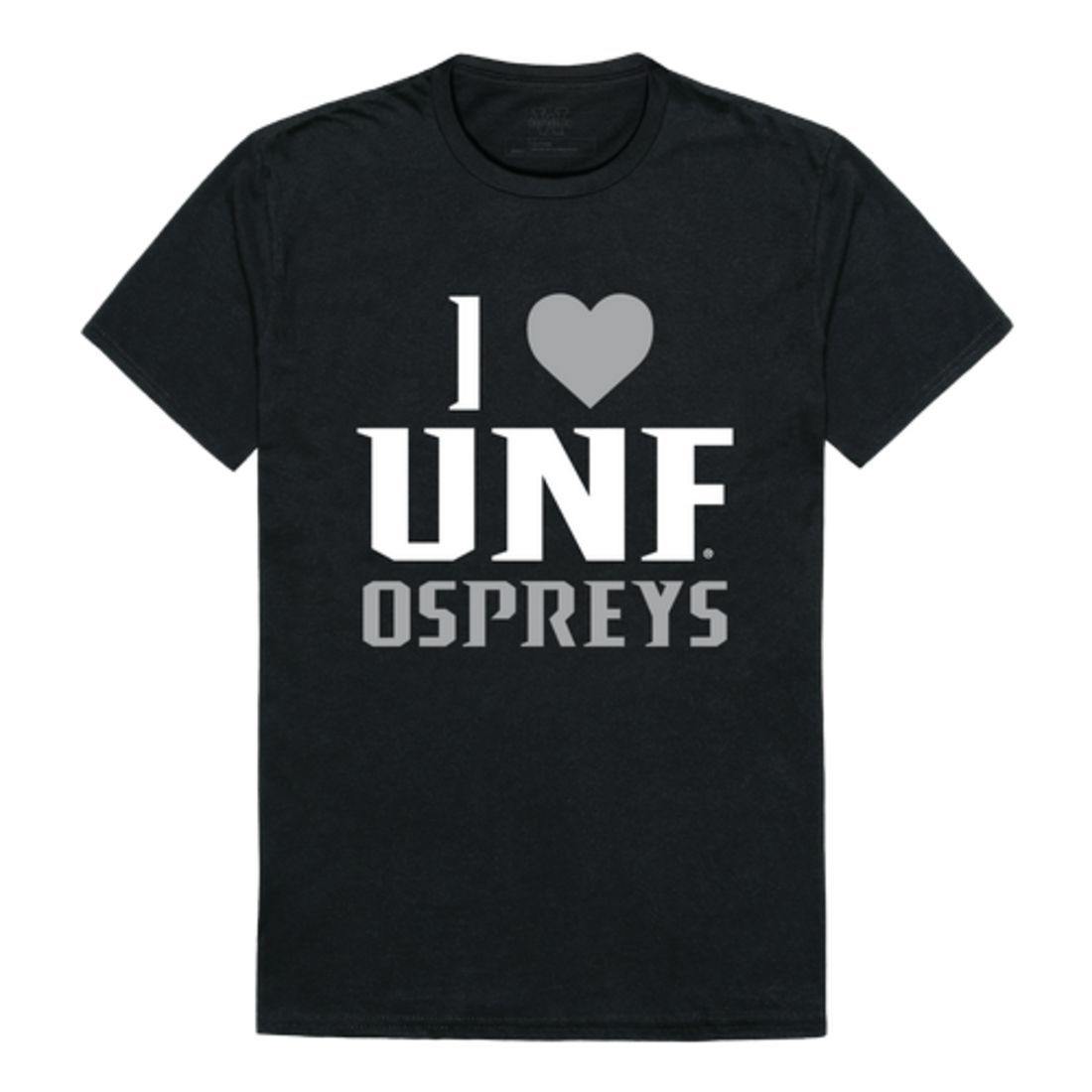 I Love UNF University of North Florida Osprey T-Shirt-Campus-Wardrobe