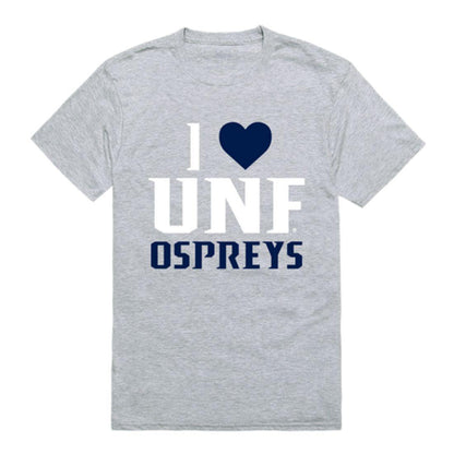 I Love UNF University of North Florida Osprey T-Shirt-Campus-Wardrobe