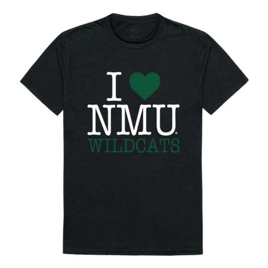 I Love NMU Northern Michigan University Wildcats T-Shirt-Campus-Wardrobe