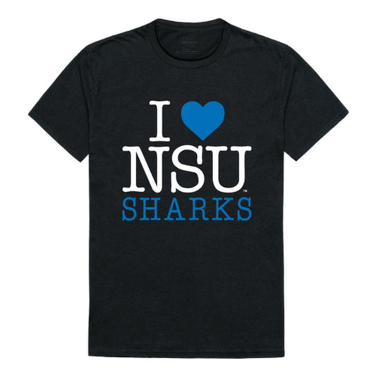 I Love NSU Nova Southeastern University Sharks T-Shirt-Campus-Wardrobe