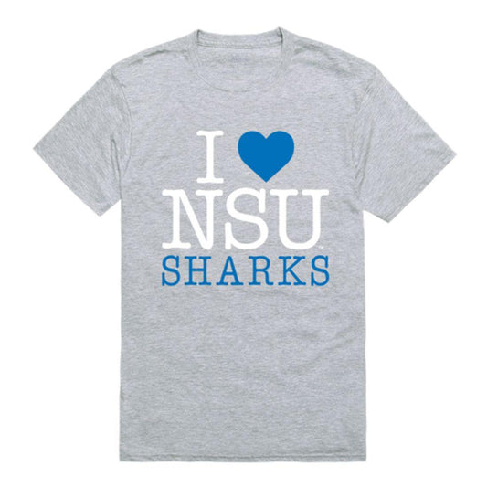 Mouseover Image, I Love NSU Nova Southeastern University Sharks T-Shirt-Campus-Wardrobe