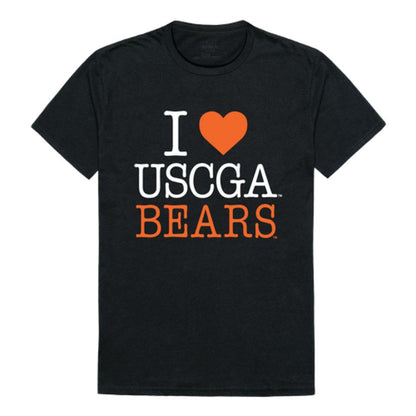 I Love USCGA United States Coast Guard Academy Bears T-Shirt-Campus-Wardrobe