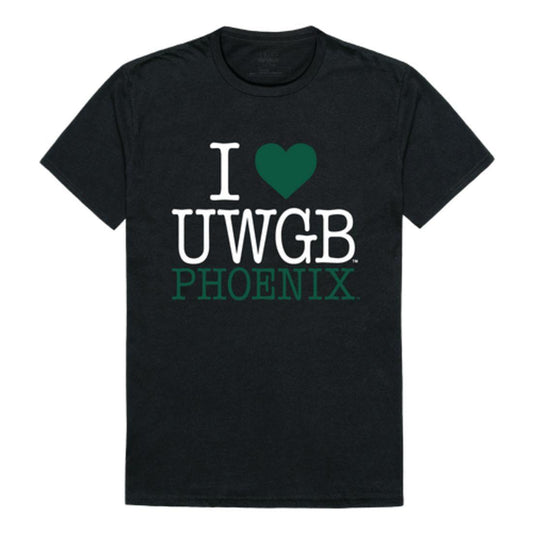 I Love UWGB University of Wisconsin-Green Bay Phoenix T-Shirt-Campus-Wardrobe