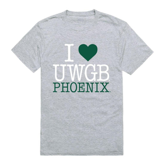 Mouseover Image, I Love UWGB University of Wisconsin-Green Bay Phoenix T-Shirt-Campus-Wardrobe