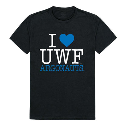 I Love UWF University of West Florida Argonauts T-Shirt-Campus-Wardrobe