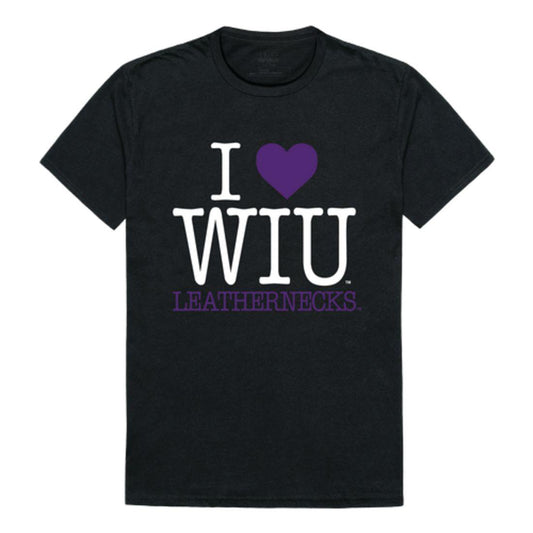 I Love WIU Western Illinois University Leathernecks T-Shirt-Campus-Wardrobe